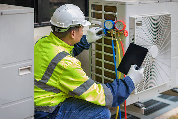 Professional Air Conditioning Repair technician working in Orange, CA